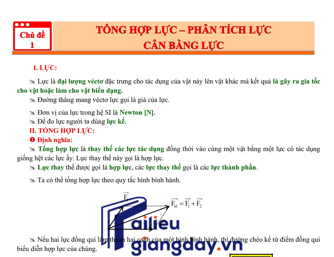 DẠY THÊM BUỔI CHIỀU CHƯƠNG III-VẬT LÍ10